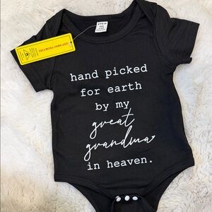 SHEIN Black Bodysuit with Sentimental Message